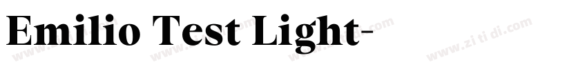 Emilio Test Light字体转换